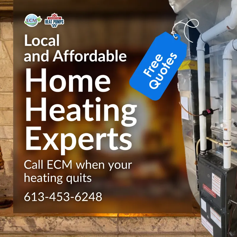 ECM ad creative: Local & Affordable Home Heating Experts.