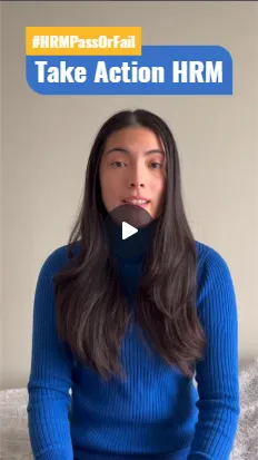 A produced advocacy video still for the Halifax campaign's #HRMPassOrFail social series, branded "Take Action HRM".